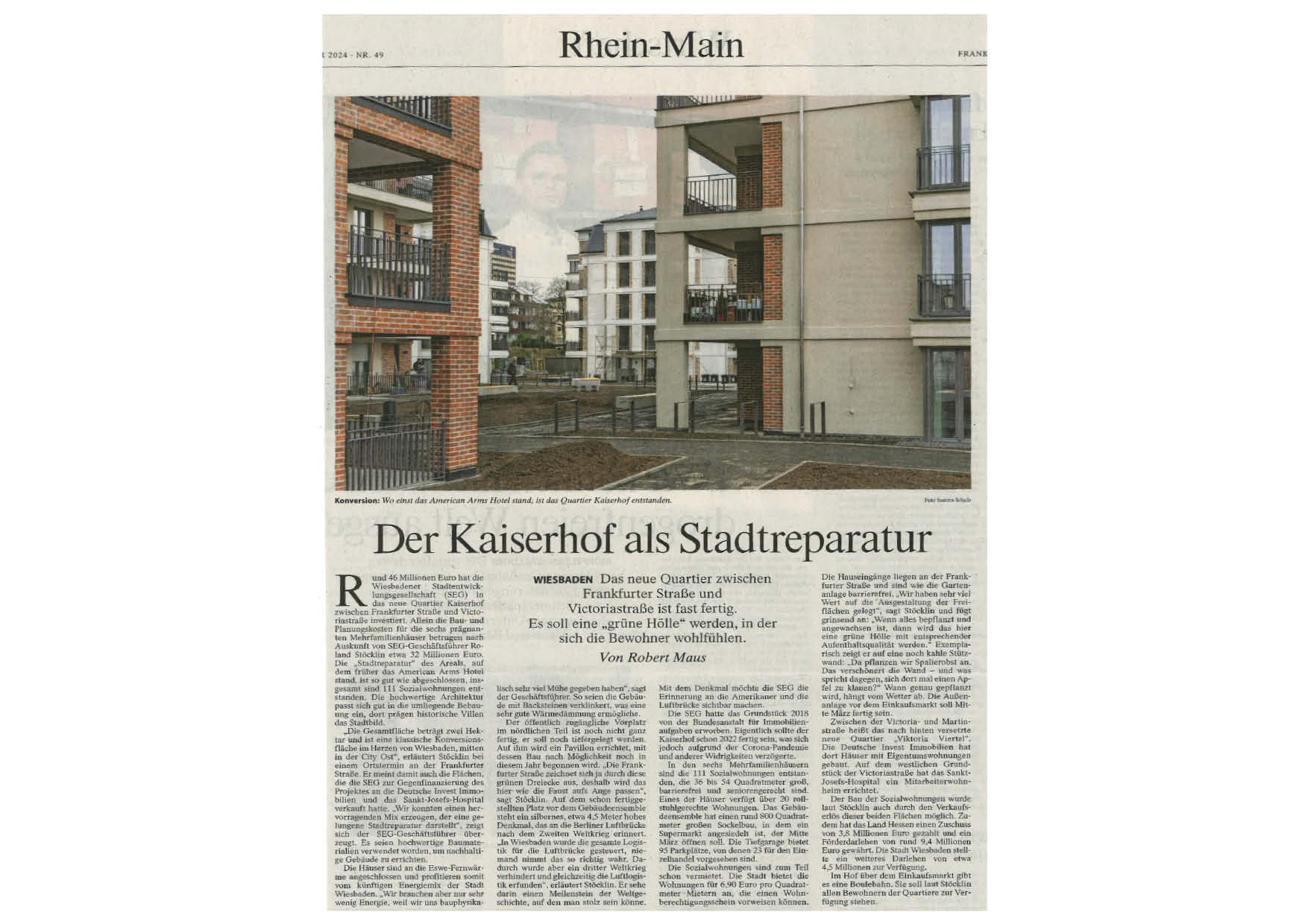 Quartier Kaiserhof, 1. BA